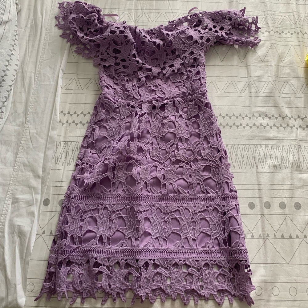 She and Sky Purple Dress